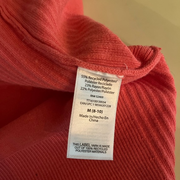 Time and Tru Coral Open-Front Cardigan - Picture 4 of 4